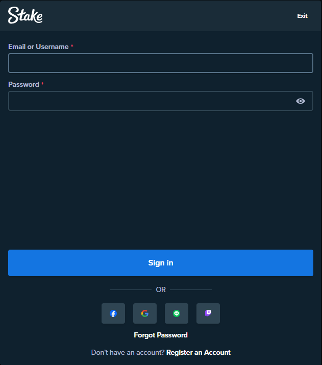 Stake Casino bejelentkezés - lépj be és játssz